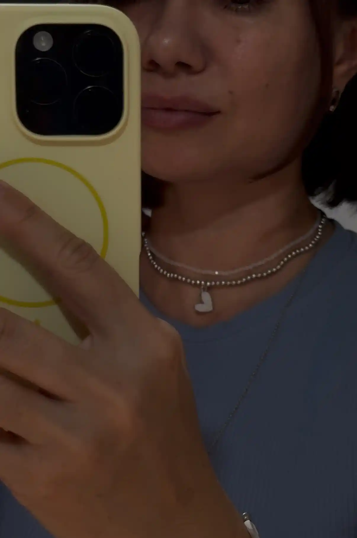 Elegant 4 tasi 1 da choker, ayollar nozik yurak zanjir taqinchoqlari, ayollar marjonlari