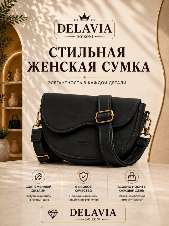 Женская сумка кросс-боди через плечо из экокожи, стильная повседневная сумочка