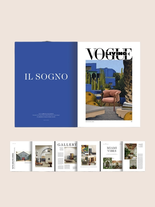 VOGUE LIVING IL SOGNO dekorativ jurnali, interyer, uslub va ilhomlanish uchun