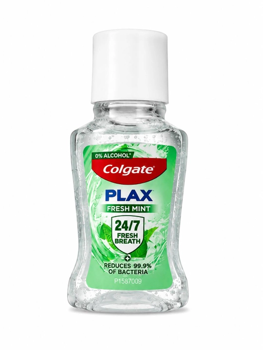 Colgate Plax Fresh Mint sayohat uchun og‘iz chayish suyuqligi 20 ml, spirtsiz