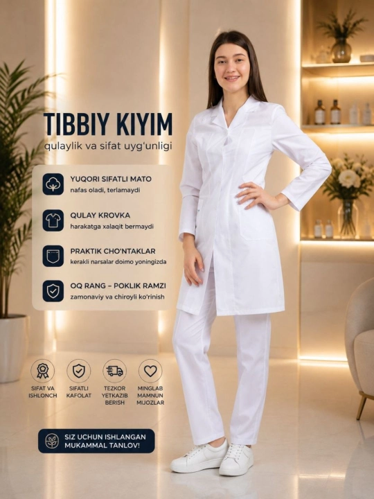 Ayollar tibbiyot kiyimi maxsus kiyim uniforma - 