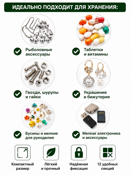 Мини органайзер! Контейнеры для мелочей!