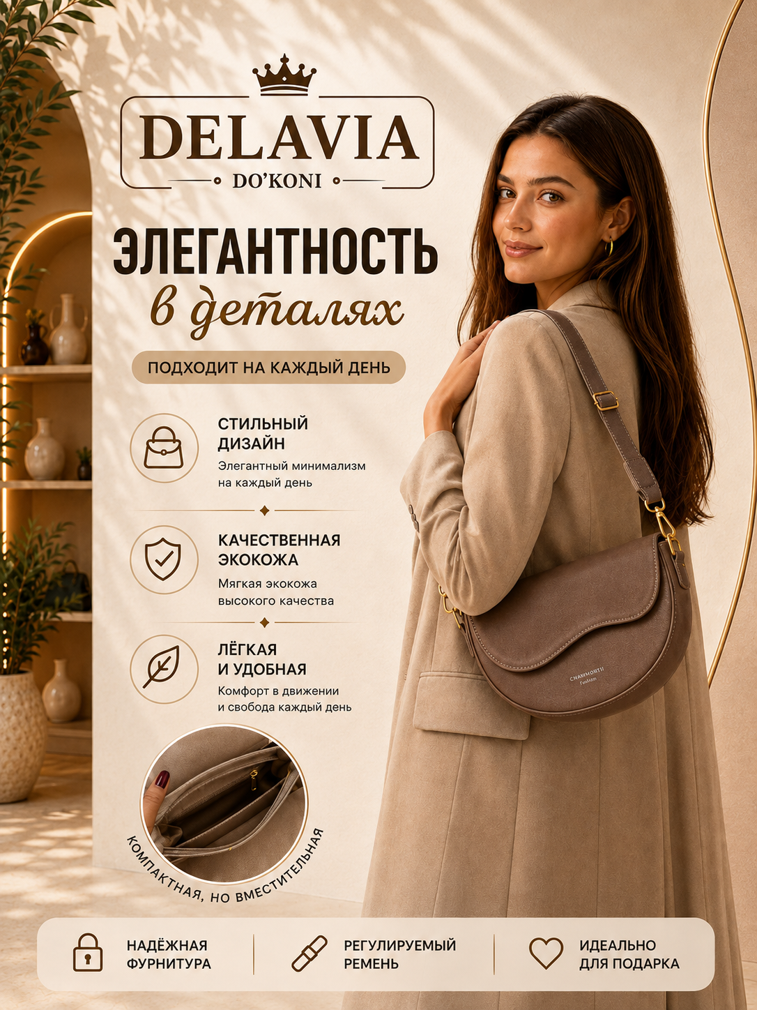Коричневый