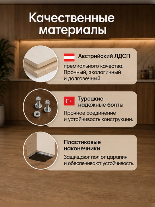Обеденный комплект AIKO Premyera, стол и 4 стула, кухонная мебель, стол стул