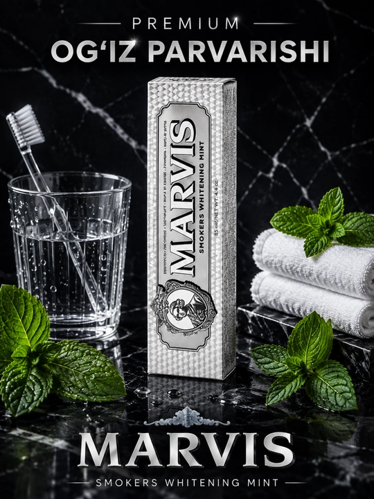 Зубная паста Marvis, антибактериальная, 85 мл - 