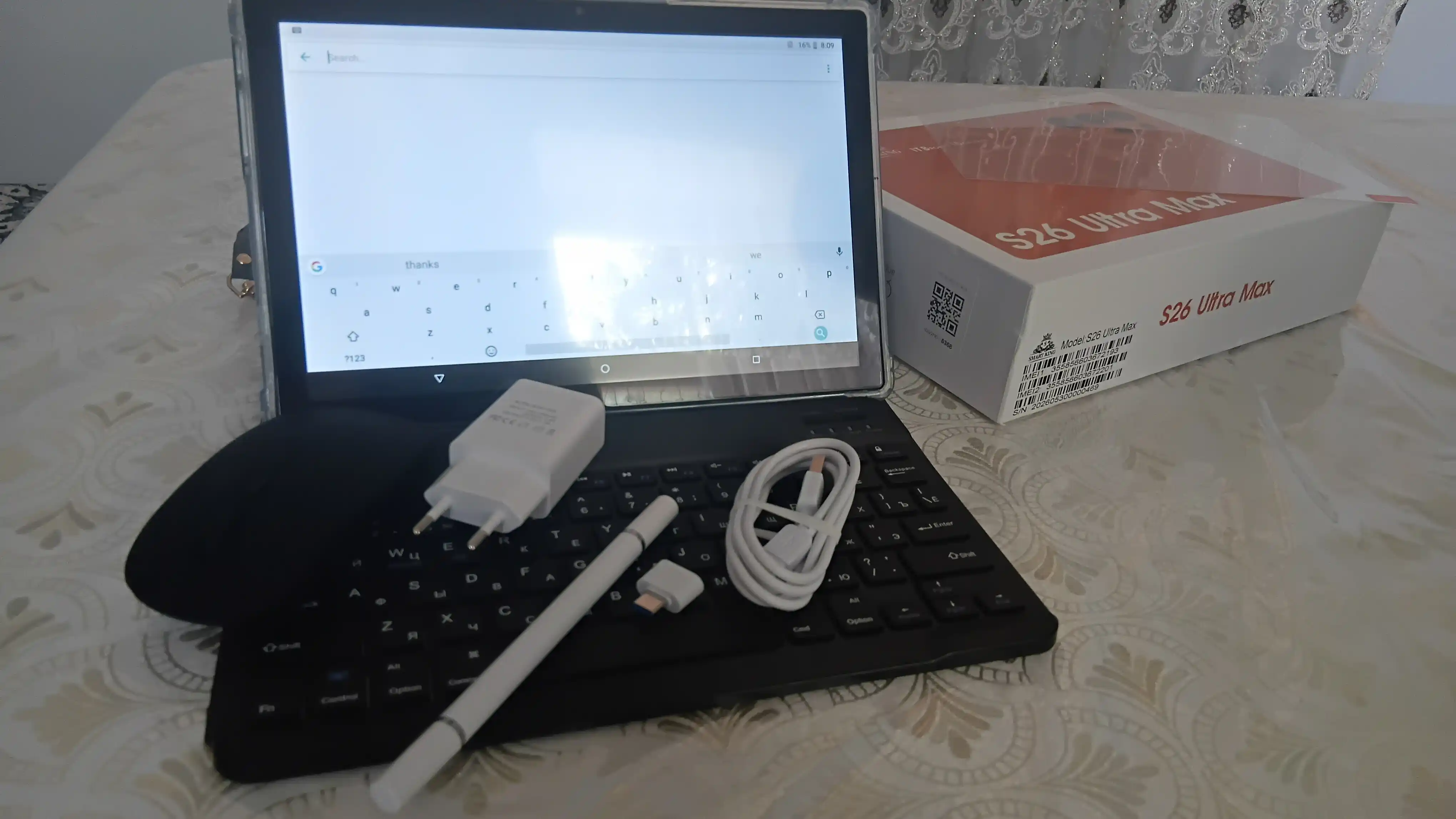 Планшет 10,1″ для работы и учёбы, 5G, 2 SIM, с клавиатурой и мышью