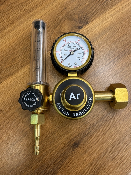 Argon va CO₂ uchun rotametrli gaz reduktori (regulyator) | G3/4" kirish, M16×1.5 chiqish