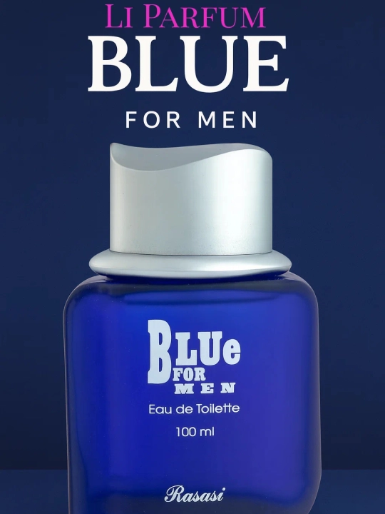 Rasasi Blue for Men barqaror ifori, erkaklar uchun xushbo‘y suvi, Dubay, 100 ml