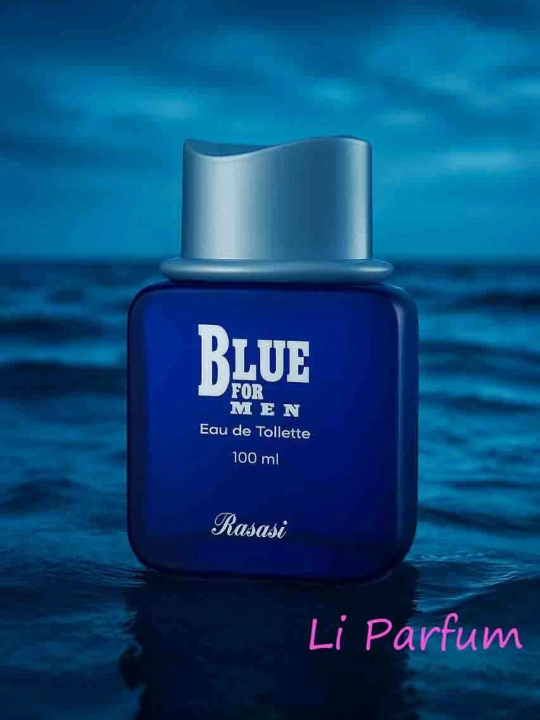Rasasi Blue for Men barqaror ifori, erkaklar uchun xushbo‘y suvi, Dubay, 100 ml