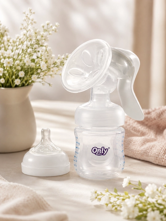 Only Baby ручной молокоотсос, механический, для кормящих мам, BPA 0%, 160 мл