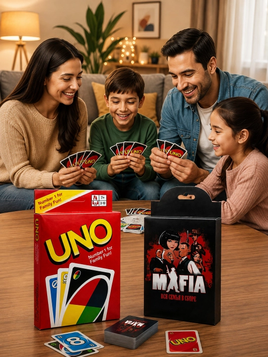 UNO + MAFIYA – 2 ta mashhur stol o‘yini bitta to‘plamda