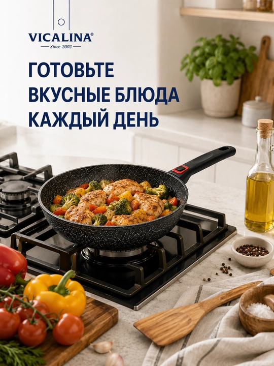 Tuxum va quymoqlar uchun 3 qismli, kuydirmaydigan, nonushta uchun 3 ta 1 da tova