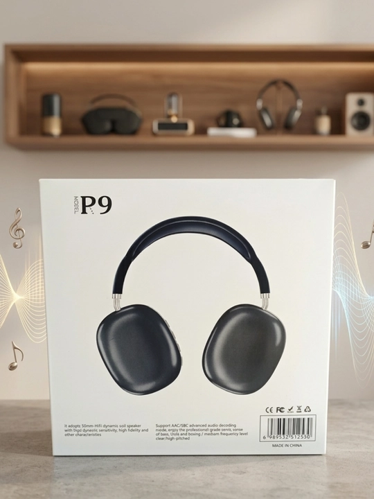 Simsiz quloqchinlar P9 Wireless Bluetooth, Hi-Fi stereo, mikrofonli, shovqinni pasaytiruvchi