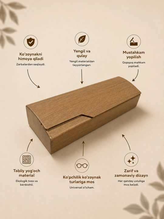EyeSafe – Ko‘zoynakni tirnalish va zarbadan himoya qiluvchi quti - 