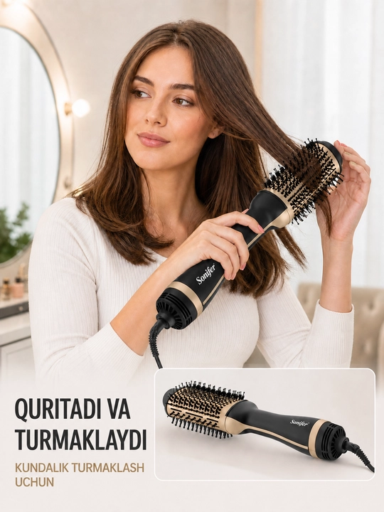 Fen-cho‘tka Sonifer SF-9629, 1200 Vt, keramik qoplama