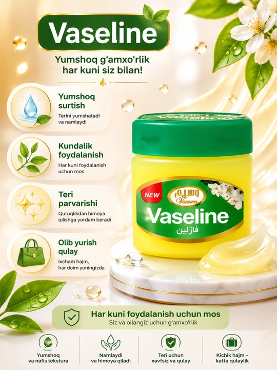 Vazelin - tibbiy vazelin, 70 gr