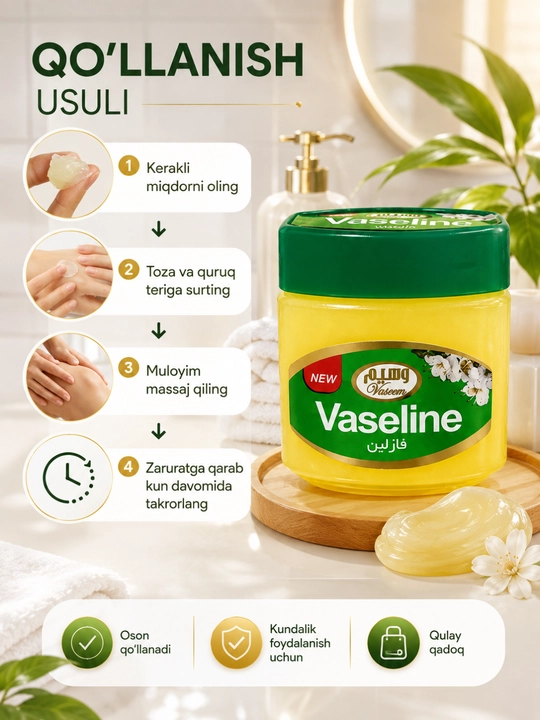 Vazelin - tibbiy vazelin, 70 gr