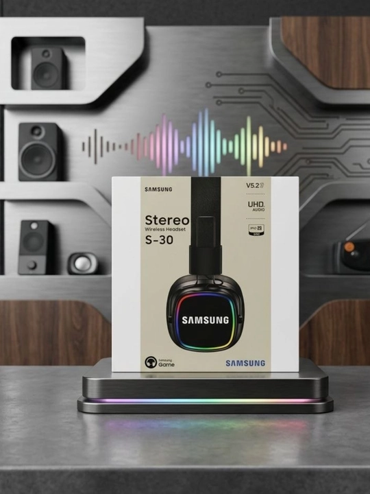S-30 Wireless Bluetooth simsiz quloqchin, Hi-Fi stereo, Bluetooth 5.2, mikrofonli