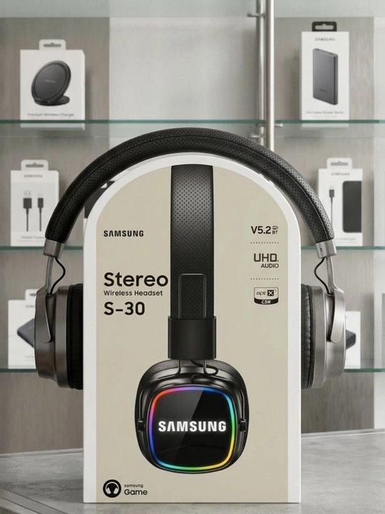 S-30 Wireless Bluetooth simsiz quloqchin, Hi-Fi stereo, Bluetooth 5.2, mikrofonli