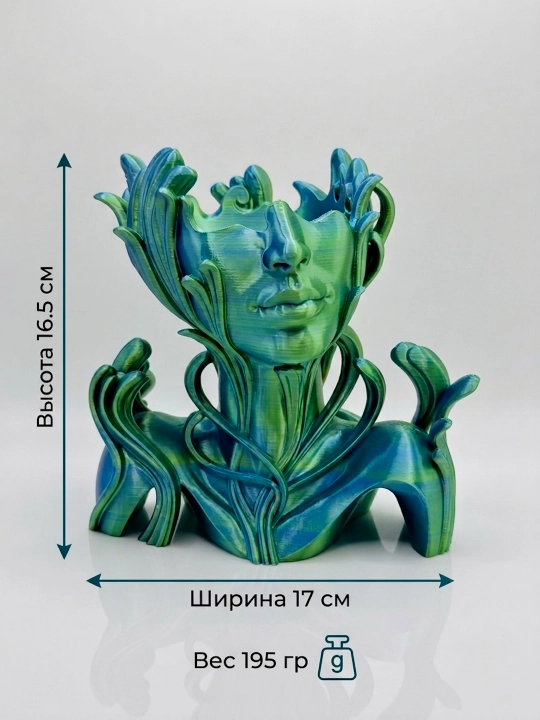 Uy uchun nafis organayzer va zamonaviy bezak "Ledi" 3D plastik