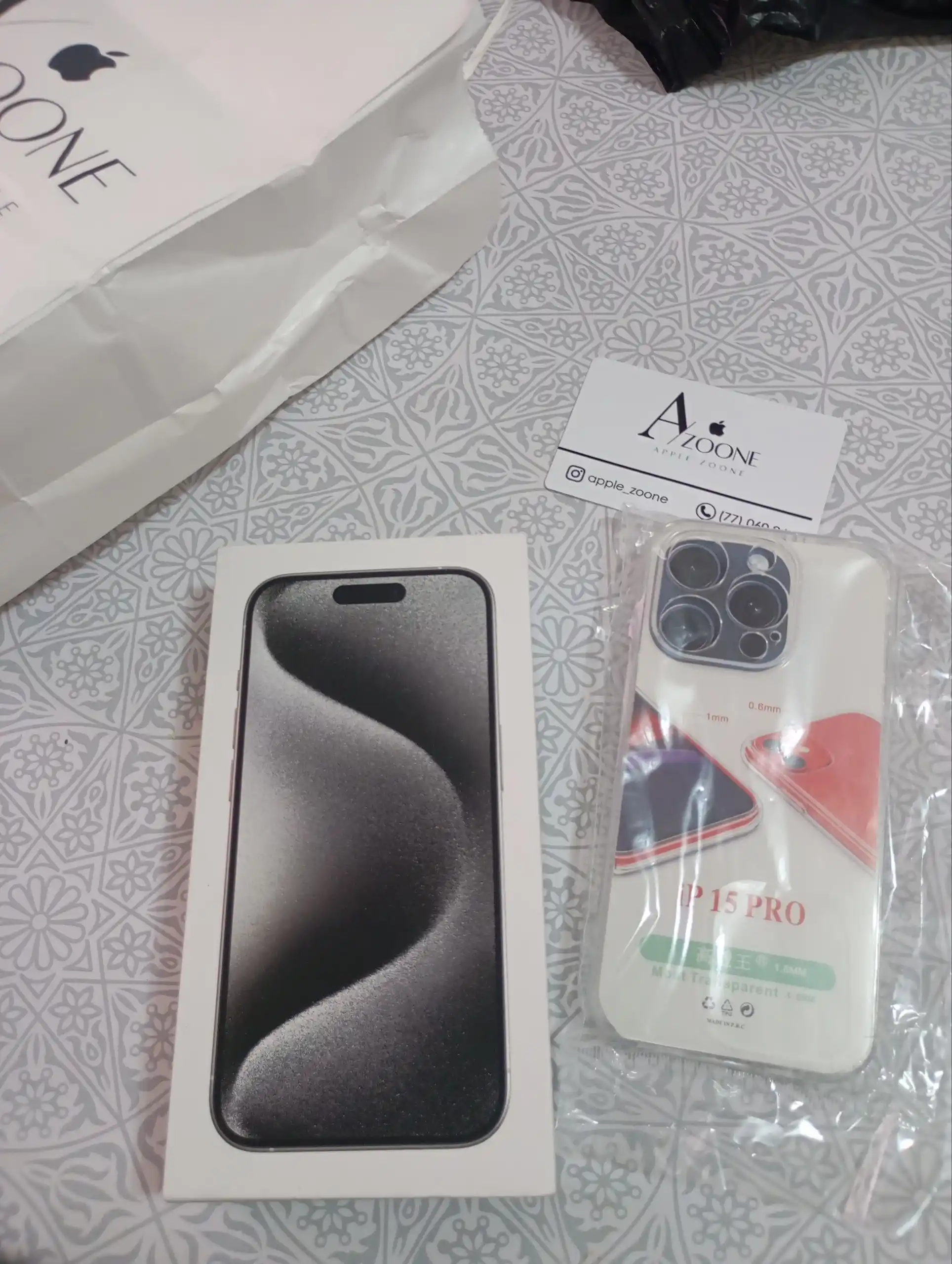 Смартфон iPhone 15 Pro/ProMax, 128/256 GB, SIM+ESIM, чехол+стеклов подарок