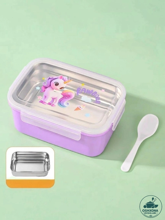 Tushlik qutisi, maktab taomlari uchun konteyner, ovqat tashish uchun konteyner, lunchbox