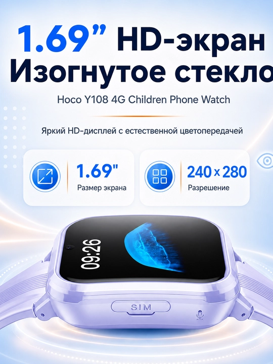 Детские смарт-часы HOCO Y106 / Y108 Kids