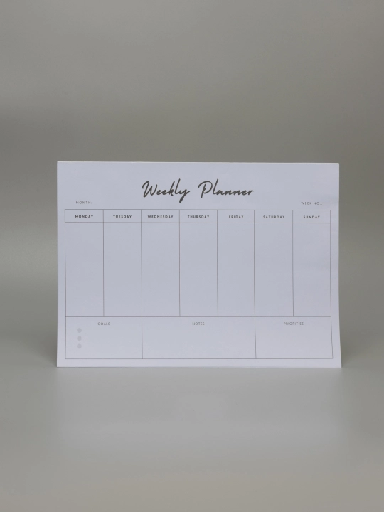 Бумага для заметок, отрывные листы для заметок Weekly Planner, 100 листов, размер А4 - 