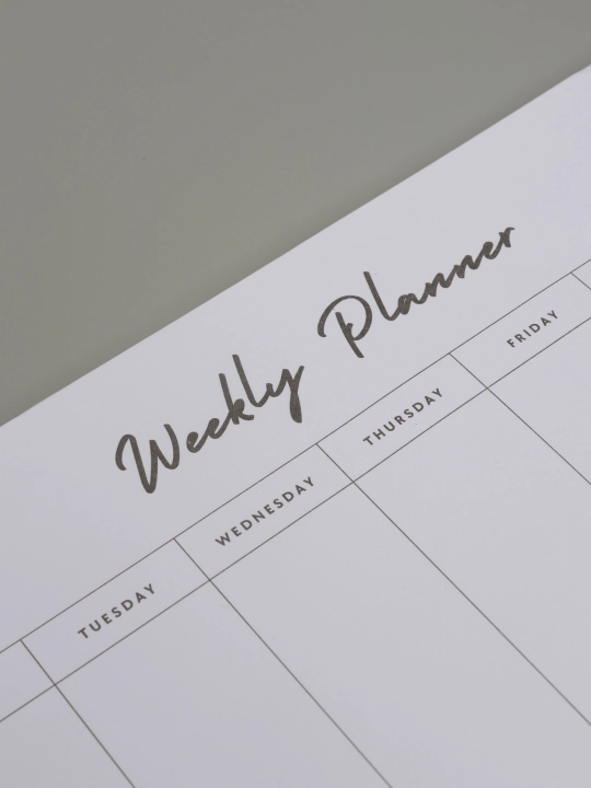 Бумага для заметок, отрывные листы для заметок Weekly Planner, 100 листов, размер А4