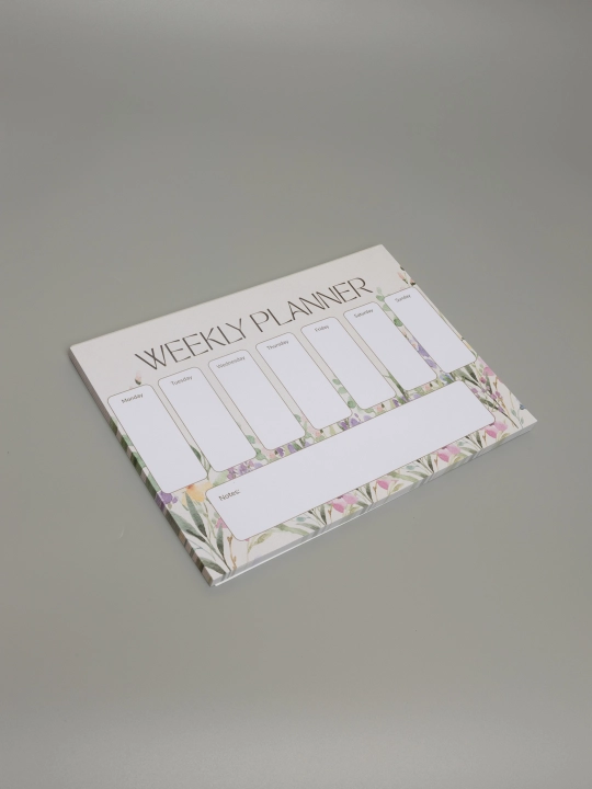 Бумага для заметок, отрывные листы для заметок Weekly Planner, 100 листов, размер А4