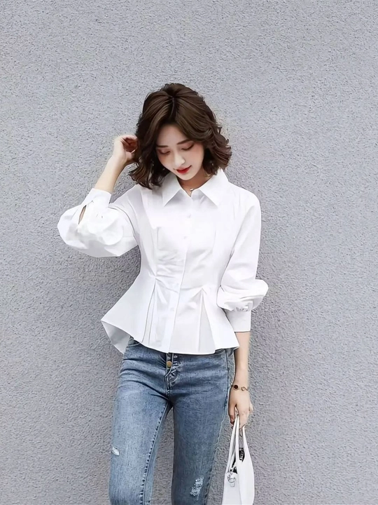Bluza, ayollar oq koftasi
