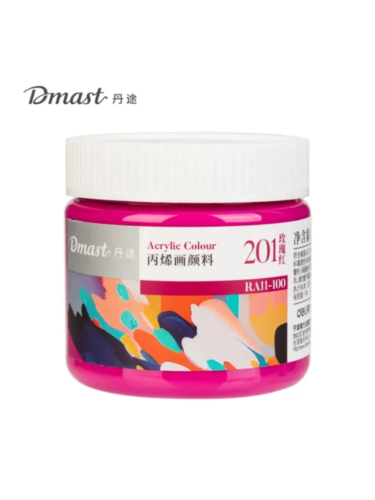 Akril bo‘yoq, 100 ml li idish (515 Och yashil) Dmast Deli RA11-100-515