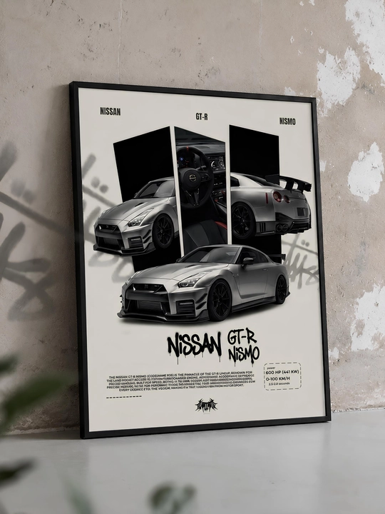 Постер Nissan GT-R Nismo R35 — стильный декор для настоящих ценителей японских спорткаров