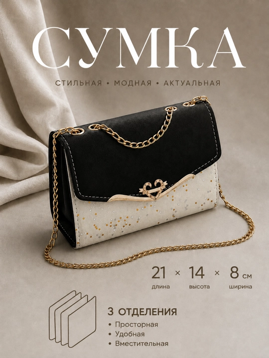 Сумка женская, кросс-боди, через плечо, повседневная, мини-сумка, экокожа - 