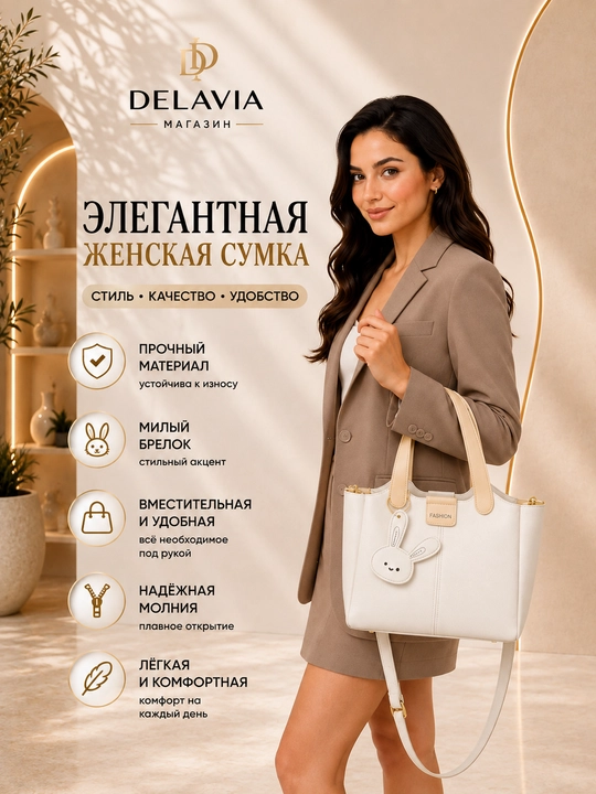 Сумка женская, 2 в 1 с кошельком, тоут, подарки для женщин