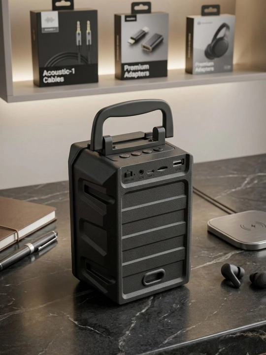 Portativ Bluetooth karnay, 8 dyuym, simsiz, mikrofonli, USB/AUX/TF, 3000 mA·soat