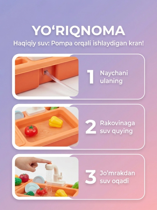 Игрушечная кухня, магазин фастфуда и десертов FIDGO, игровые наборы