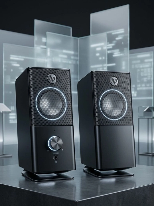 HP 2.0 Stereo kompyuter karnaylari, multimediali akustika, USB quvvat manbai - 
