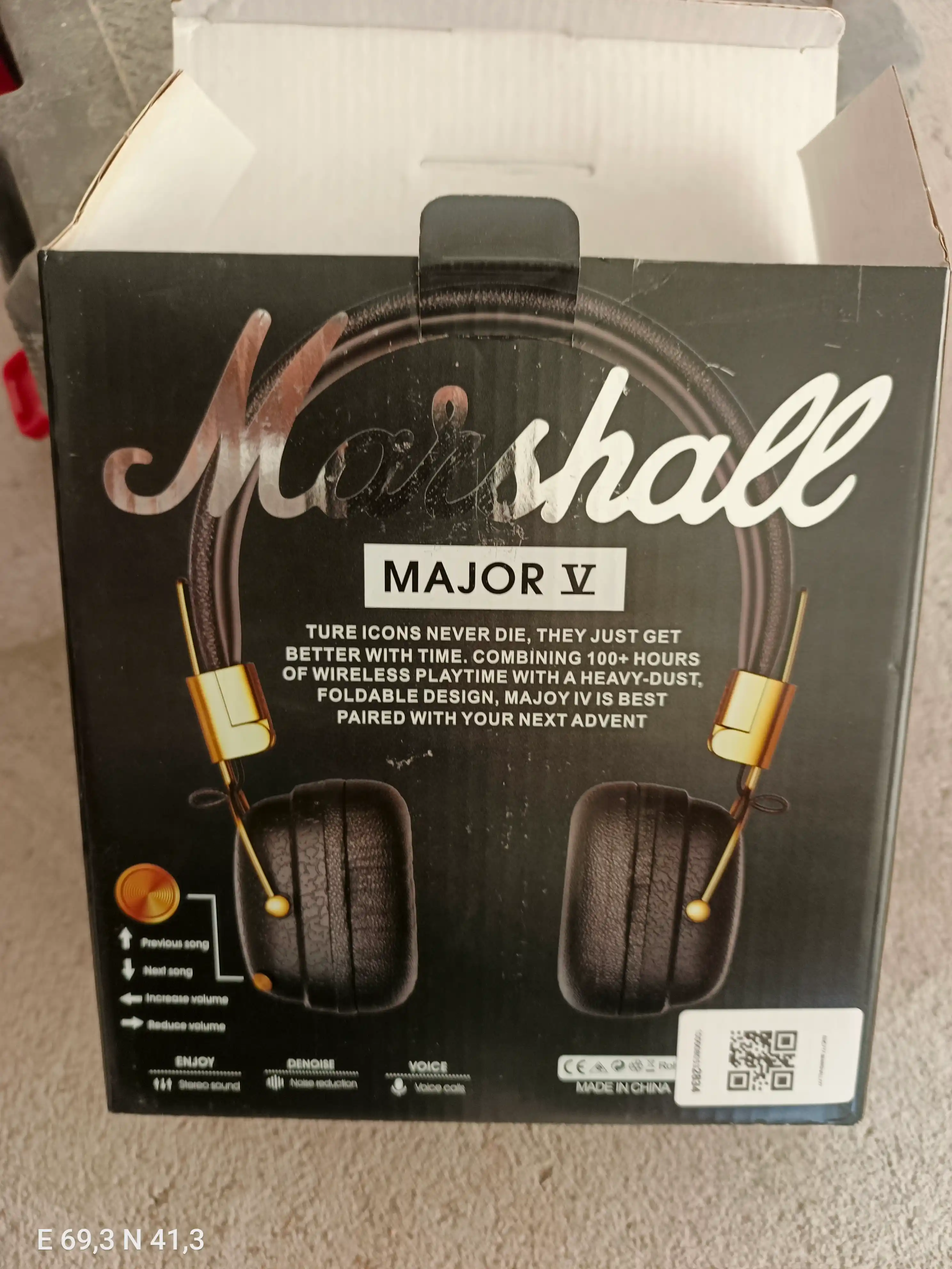 Quloqchinlar, Simsiz quloqchinlar, Marshall - kuchli bass,  Marshall Major 5