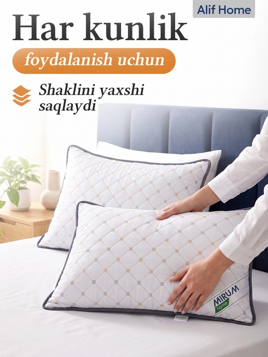 Uyqu yostig'i Mirum Home 50x70 sm, uxlash uchun yumshoq yostiq