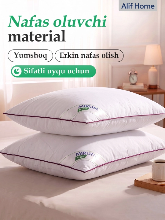 Uyqu yostig'i Mirum Home 50x70 sm, uxlash uchun yumshoq yostiq
