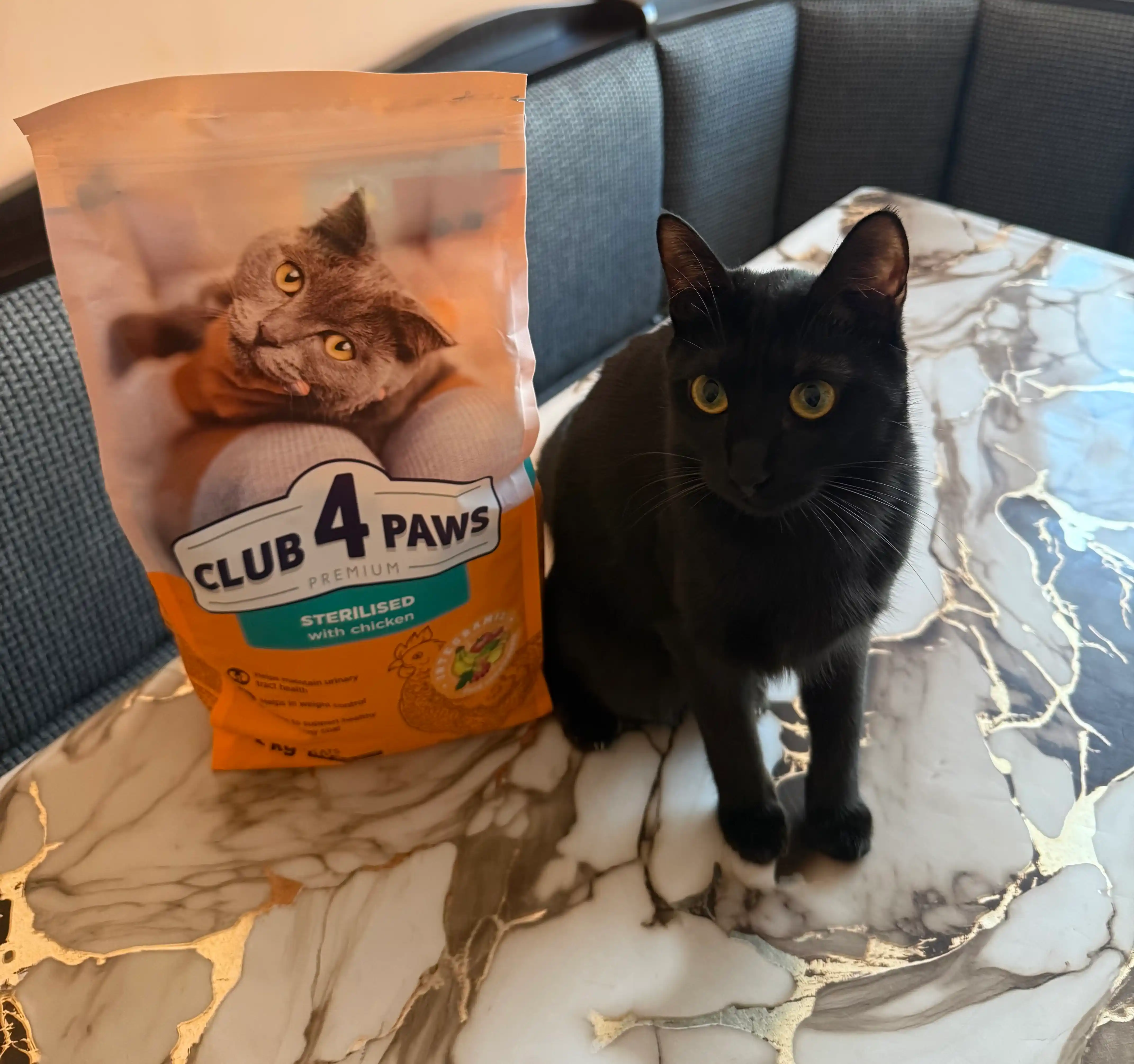 Club 4 Paws Sterilised mushuklar uchun quruq yem 2 kg