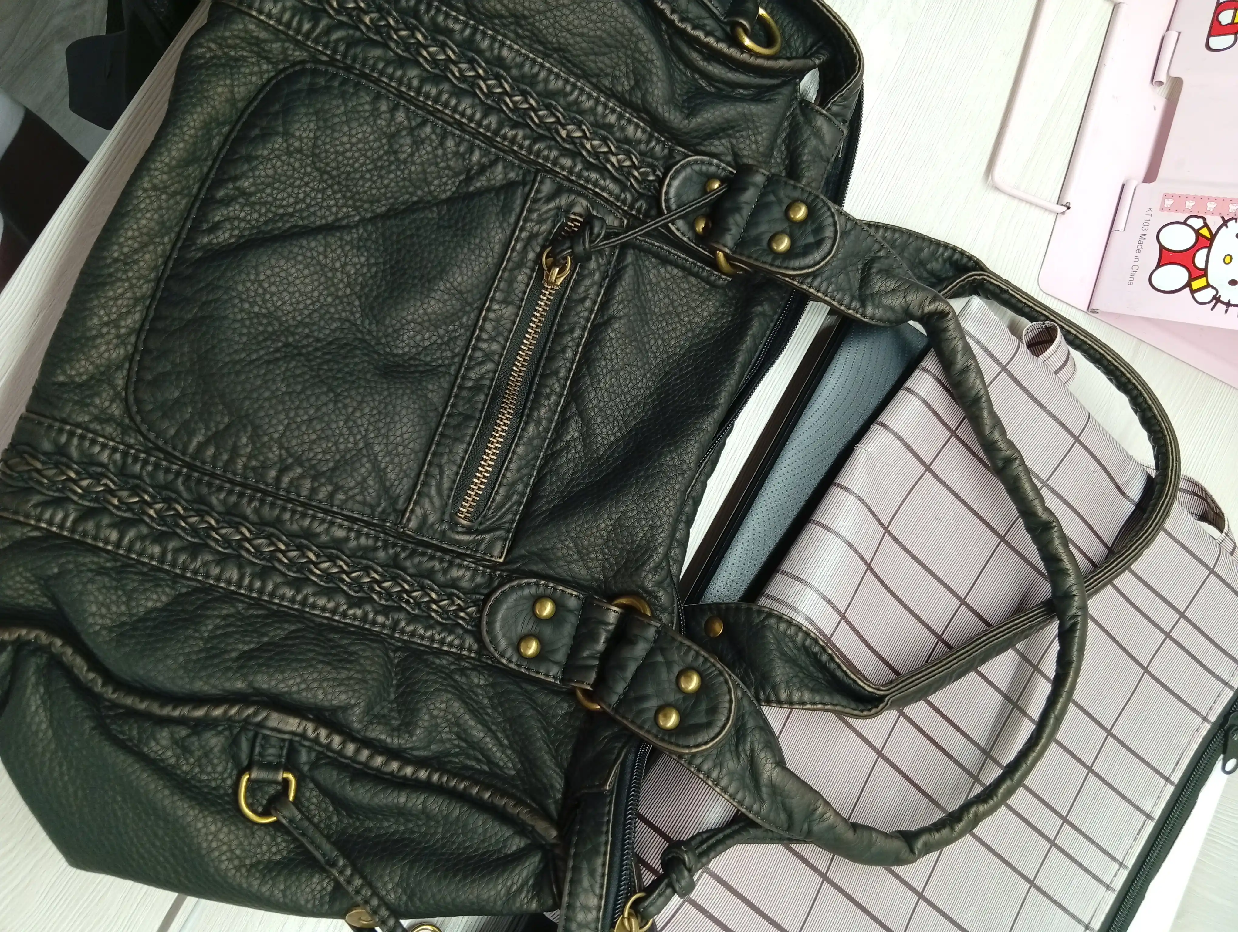 MIYO Ayollar uchun Y2K uslubidagi eko-teri sumka, yelkama va crossbody modeli