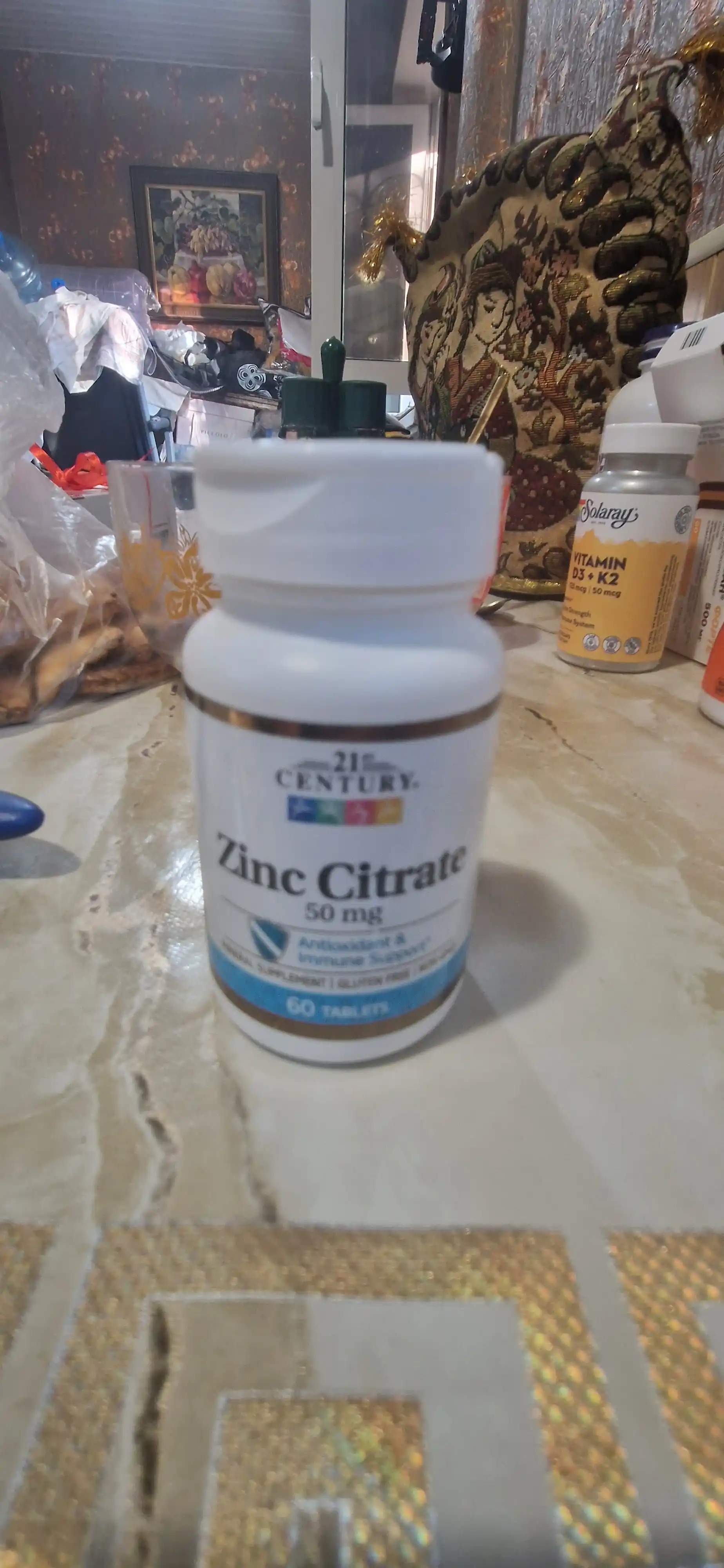 Цинк Цитрат, 21st Century Zinc Citrate 50 мг, 60/360 таблеток