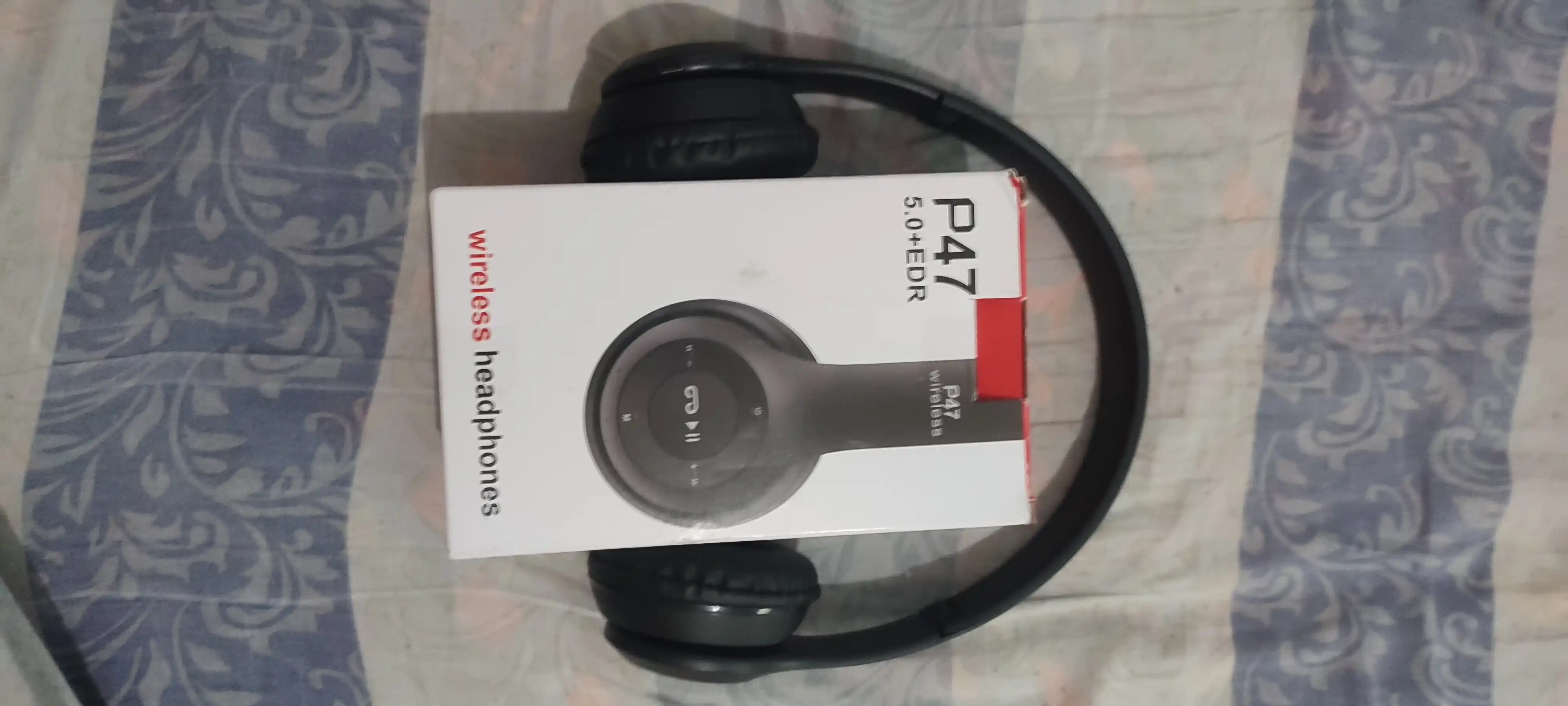 Simsiz quloqchinlar P47, Bluetooth 5.0, yig'iluvchan, mikrofon bilan, shovqinsiz