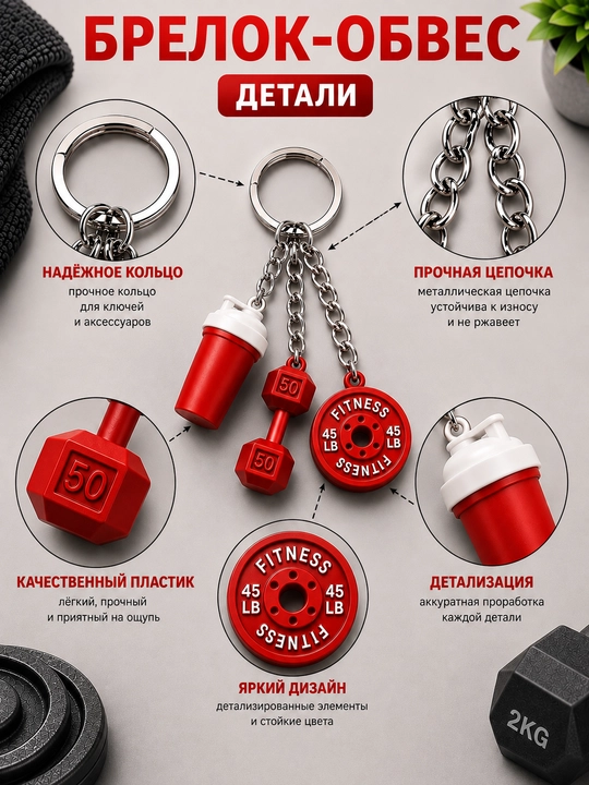 Брелок, аксессуары, спорт, фитнес, украшение, брелок на сумку, брелок на ключи, обвес
