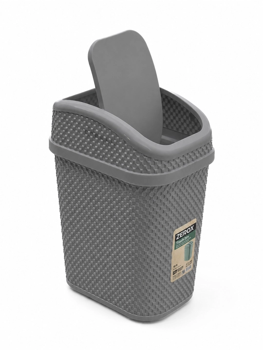 10 litr qopqoqli axlat chelagi – aylanuvchi qopqoqli plastik chiqindi qutisi