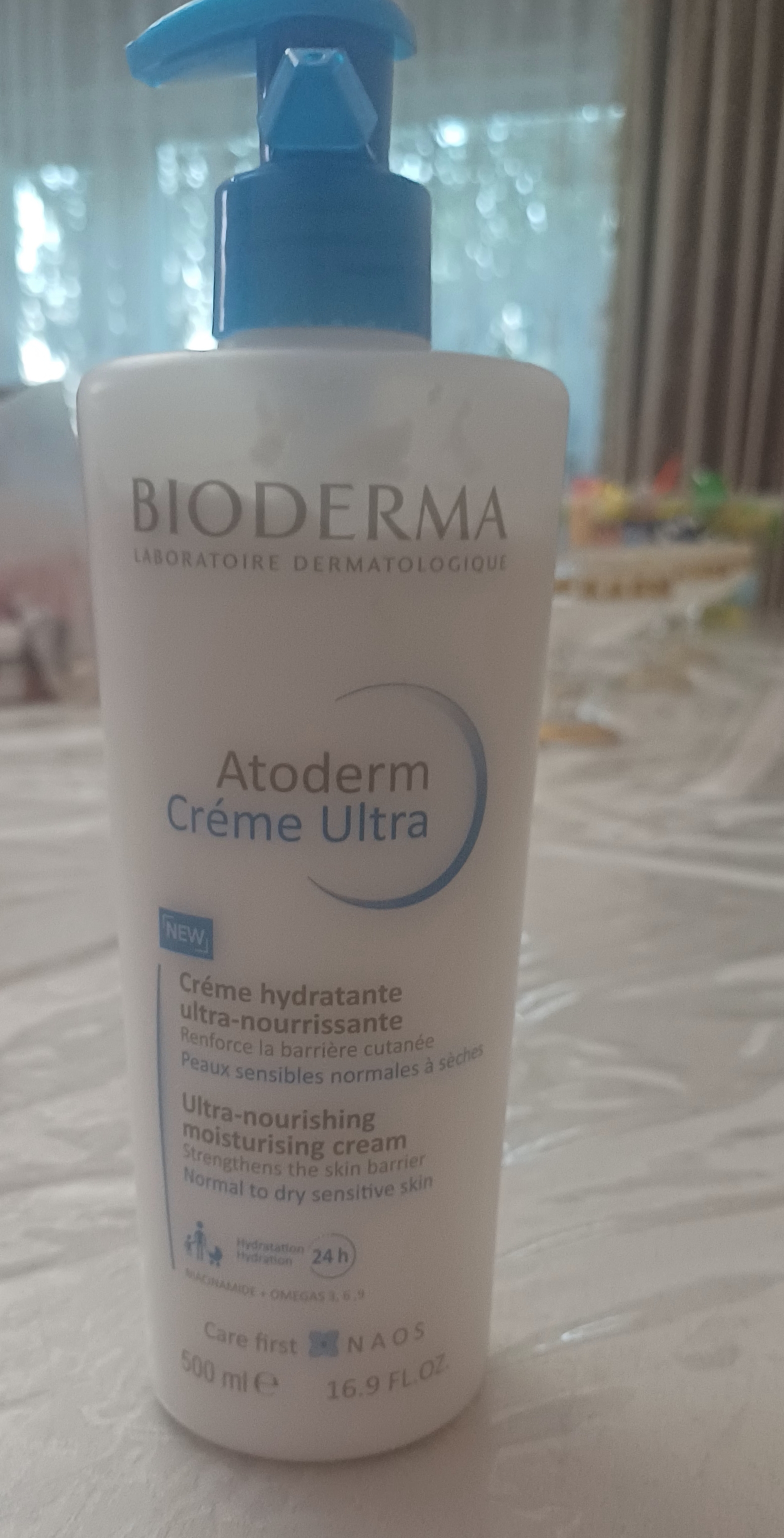 Ultra-namlaydigan, yuz va tana kremi,quruq va sezuvchan teriga, Atoderm Crème Ultra 500 ml