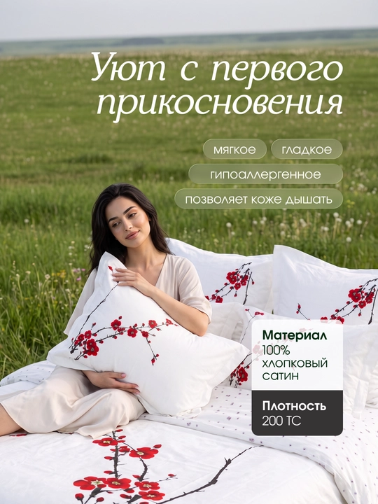Sleep & Beyond organik choyshablari AQSH satin 100% paxta