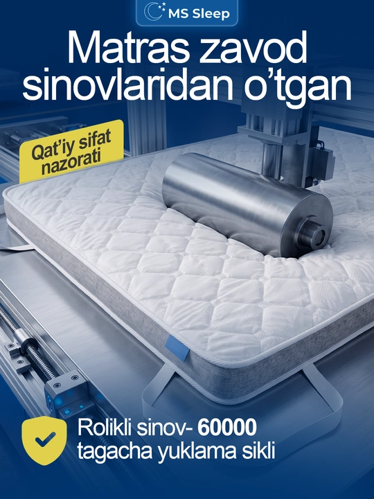 Topper ortopedik, topper matras, balandligi 7 sm, Ms Orto Core Plus, qulay uyqu